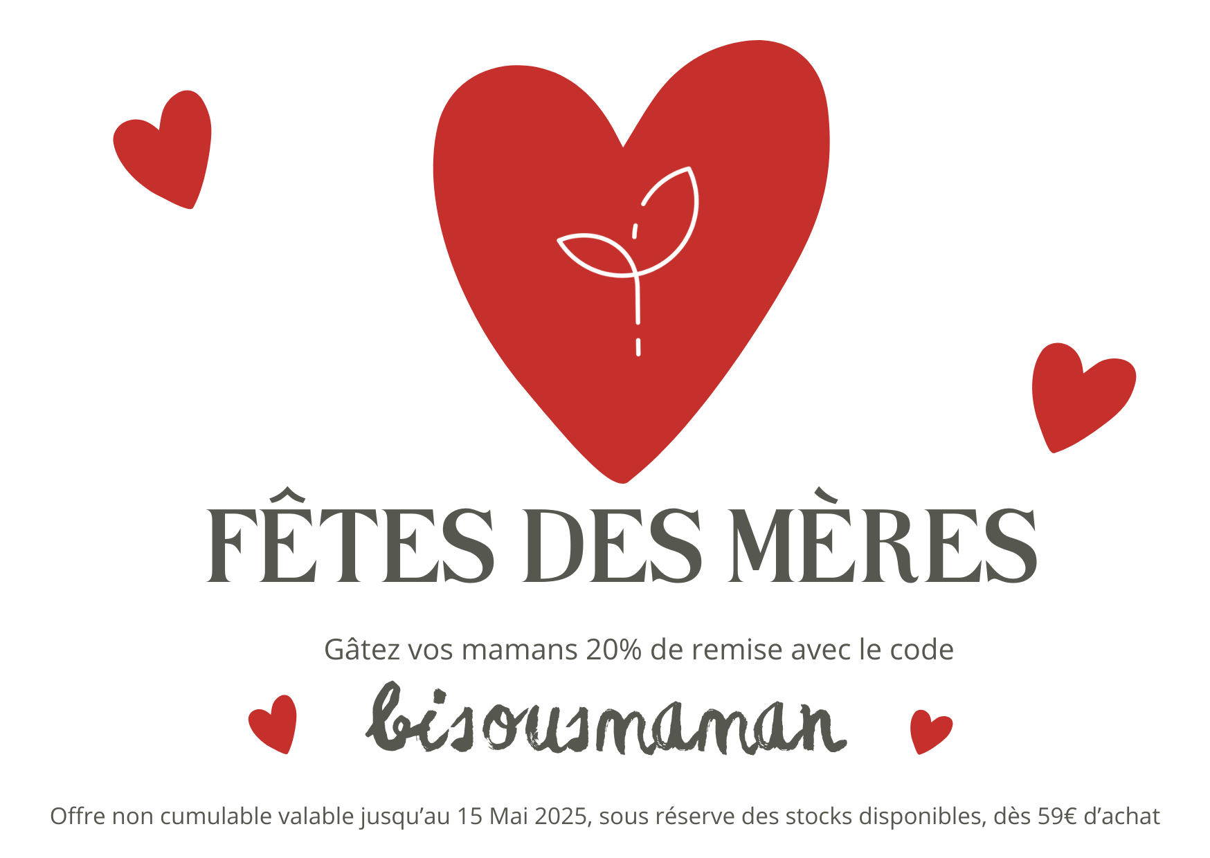 Cadeaux Spéciaux pour la Fête des Mères – 20% de Remise